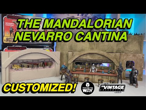 Star Wars The Vintage Collection | The Mandalorian Nevarro Cantina | Custom & Diorama!