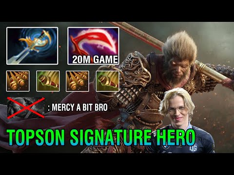 Topson [Monkey King] Mid Deleted Ember Spirit Ez 22Min Game Zero Death With Signature Hero Dota 2