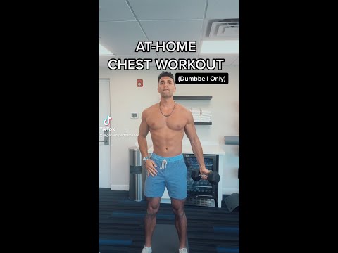 The BEST Dumbbell Only Home Chest Workout