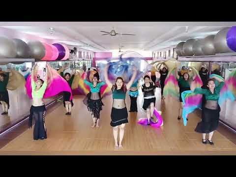 VEIL Choreography Advanced - Habibti Samy Farag - Bellydance Class - Santistudio