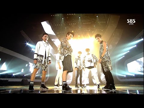 N-Sonic - Black Out @ popular song Inkigayo 150329