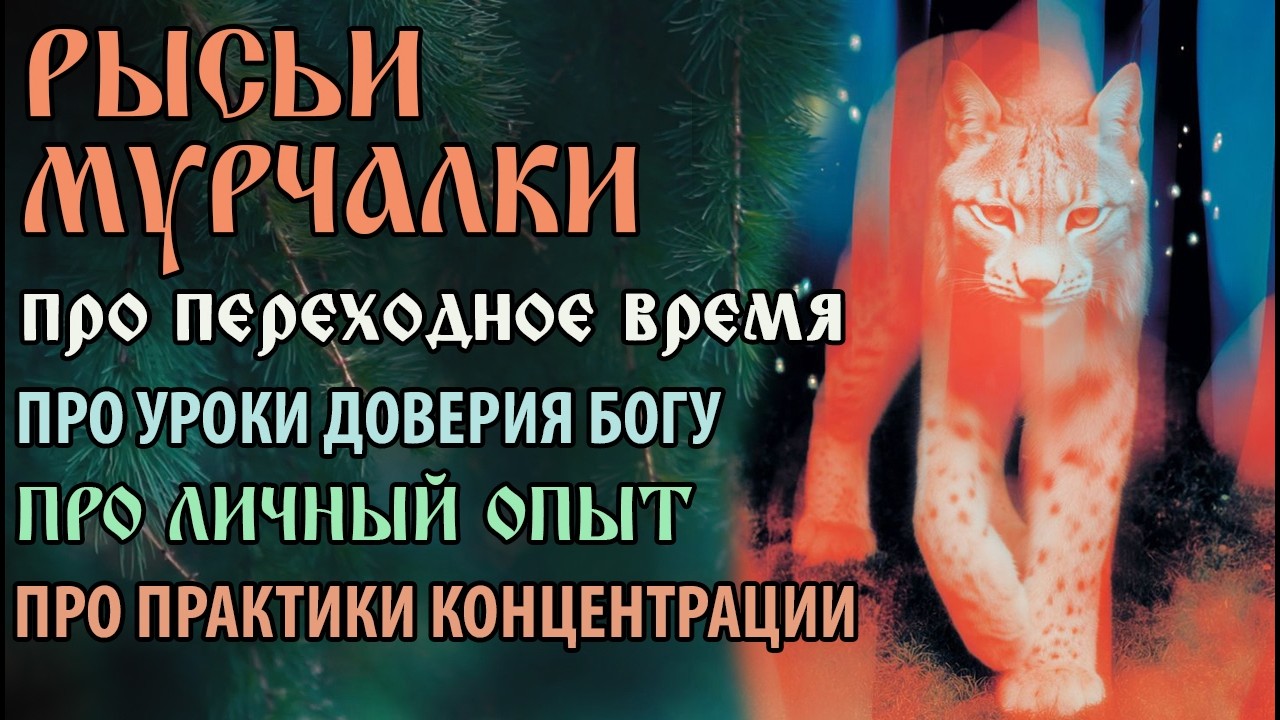 Рысьи Мурчалки. Про переходное время. Про уроки доверия Богу. Про личный опыт