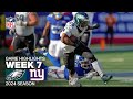 Philadelphia Eagles vs. New York Giants Game Highlights | NFL 2024 Season Week 7