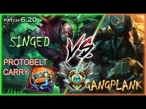 Minishcap1 - PROTOBELT Proxy Singed Carrying Voyboy - Singed vs Gangplank 6.20