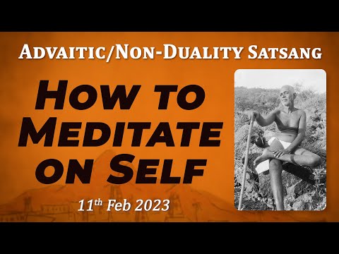525. Bhagavan Ramana Satsang - How to Meditate on Self