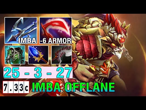 ULTIMATE OFFLANE GUILD [Bounty Hunter] Harpoon + Desolator Completely Broken 7.33C No Mercy 25Kill