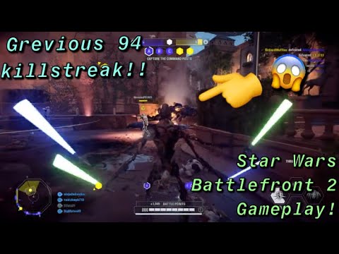 Star Wars Battlefront 2 | Insane 94 player killstreak with General Grevious😱 | Toxic Destruction !