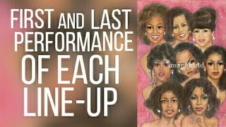 The Supremes - FIRST and LAST Tv Performance of Each Line-Up!