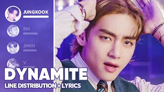 BTS - Dynamite (Line Distribution + Lyrics Color C