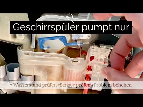 SIEMENS GESCHIRRSPÜLER HÖRT NICHT AUF ZU PUMPEN. DEFEKT? WASSERSTAND U. SENSOR PRÜFEN U. REPARIEREN