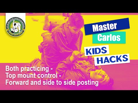 Kids Hack 11:  Both Practicing /  Top Mount Control /  Forward and Side to Side Posting.