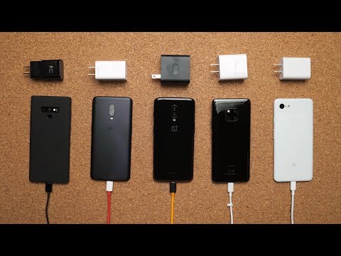 OnePlus 6T McLaren vs Mate 20 Pro vs Note 9 vs Pixel 3XL Charge Speed Test!