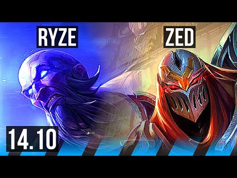 RYZE vs ZED (MID) | 4/1/4 | EUW Challenger | 14.10
