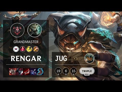 Rengar Jungle vs Olaf - KR Grandmaster Patch 10.11