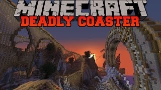 Minecraft: DEADLY ROLLER COASTER (Roller Coaster Adventure with story!) Build Showcase