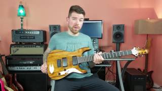 Video thumbnail for LTD H 1007B Koa 7 String Guitar Review by Wired Guitarist