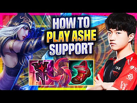 LEARN HOW TO PLAY ASHE SUPPORT LIKE A PRO! - T1 Keria Plays Ashe Support vs Nautilus! |