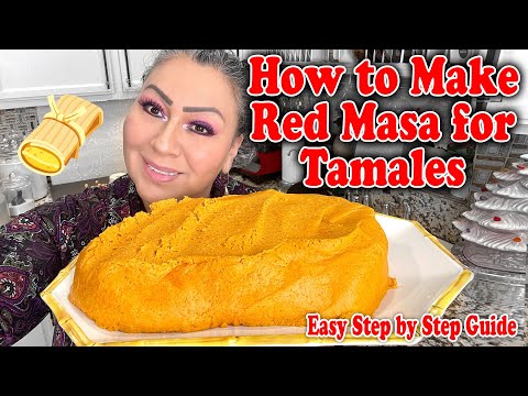How to Make Red Masa for Tamales 🫔 | Easy Step by Step Guide