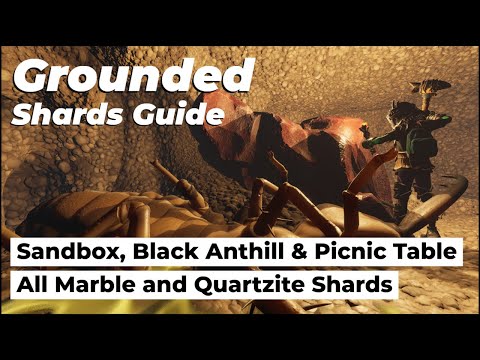 Grounded: All Marble and Quartzite Shards From Sandbox, Black Anthill and Picnic Table Area (6 of 7)