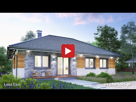 Projekt domu Lena Eko - archeton.pl - parterowy 115,5 m2