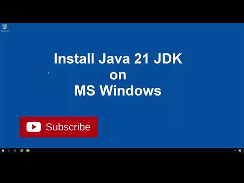 Install Java Jdk On Microsoft Windows Java 21