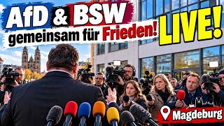 LIVE ❗️ AfD & BSW gemeinsam für Frieden! Magdeburg PK & Interview In Koop. mit P