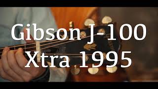Video thumbnail for Gibson J-100 Xtra 1995 Fingerstyle, Played by JoiL by WM SOUND Guitars 원미사운드