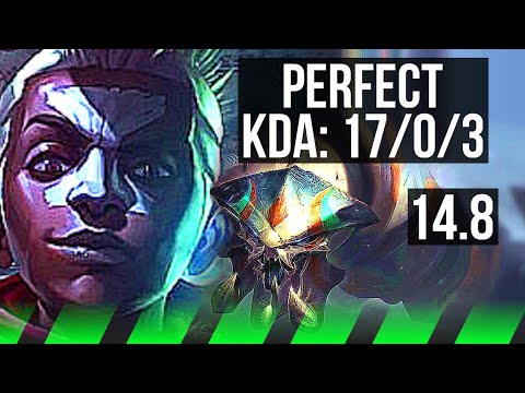 EKKO vs SKARNER (JGL) | 17/0/3, 73% winrate, Legendary | KR Diamond | 14.8