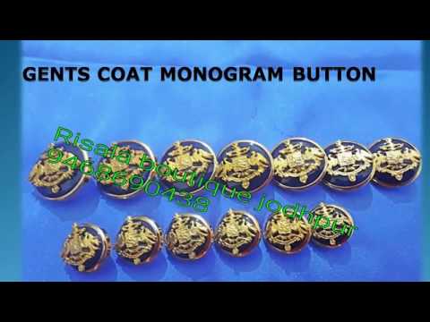Button Monogram for Coat