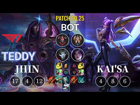 T1 Teddy Jhin vs Kai'Sa Bot - KR Patch 10.25
