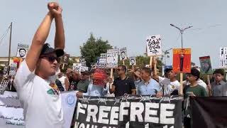 وقفة تضامنية دعماً للرابور مهدي بلاك ويند قبيل انطلاق جلسة محاكمته #FreeBlackWind#Fr