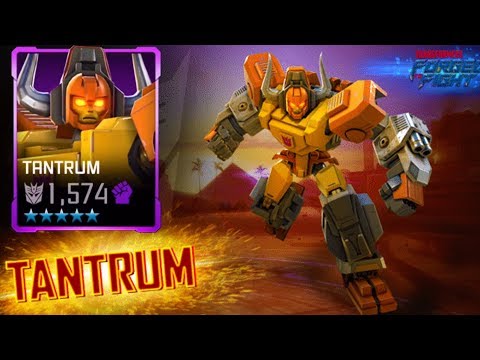 5 STAR TANTRUM UNLOCK & RANK UP! - TRANSFORMERS: Forged To Fight