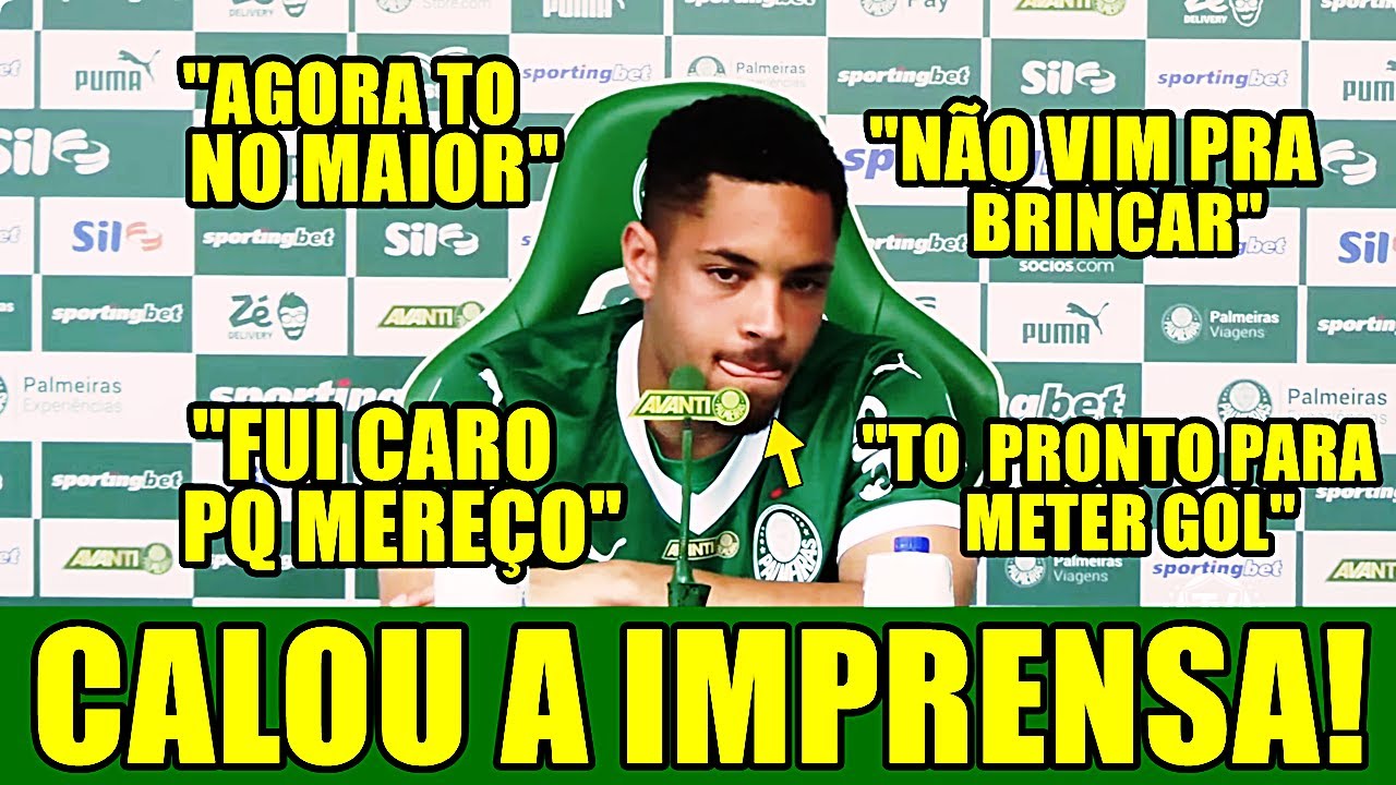COLETIVA DE VITOR ROQUE DIRETO DO CT DO PALMEIRAS