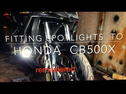 Fitting Spotlights to a Honda CB500X