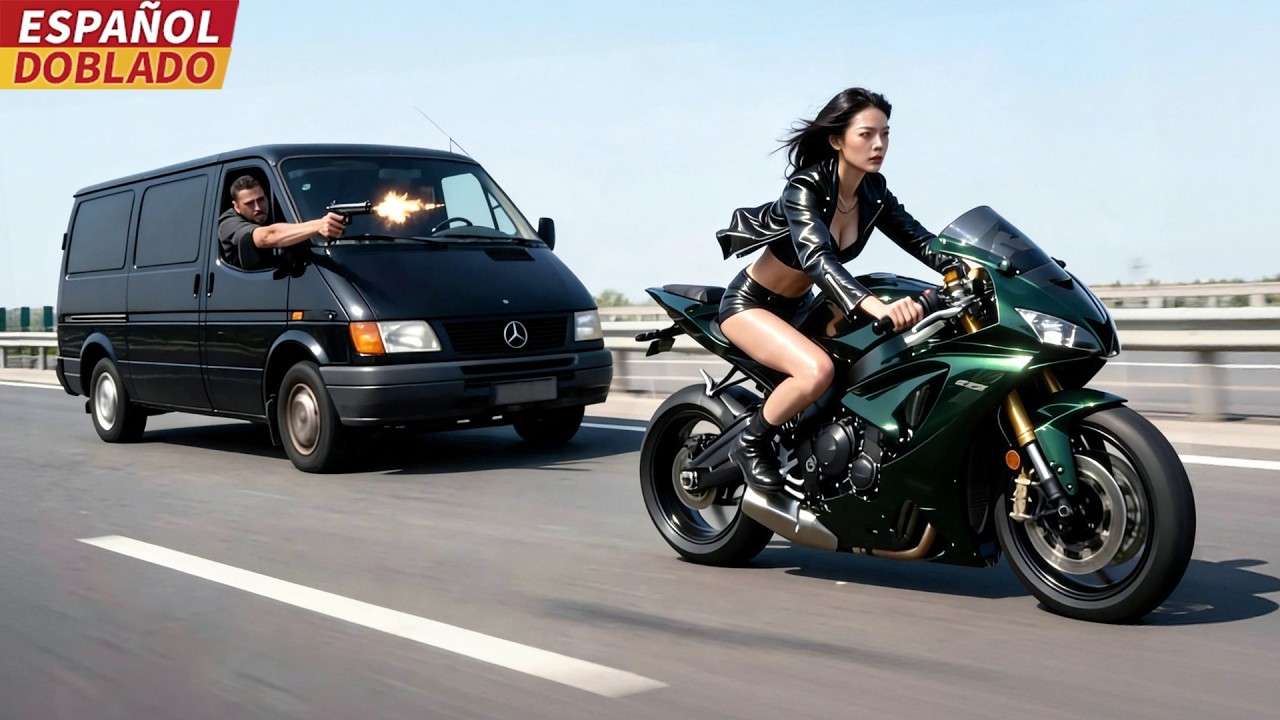 [Doblado Esp] Chica de Moto salva a un Chico Perseguido, sin saber que es el Hijo del Comandante