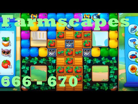 Farmscapes Level 666 - 670 HD Gameplay Walkthrough |  3 - match game | android | ios | pc | app