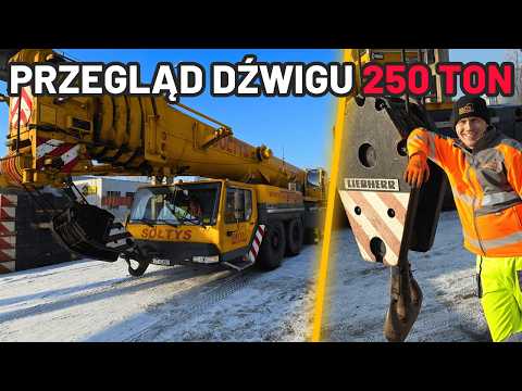 How does the Technical Inspection Authority inspect cranes? See an overview of a 250-ton crane