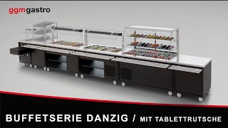Chariot de caisse DANZIG - 700mm - avec rampe à plateaux - Noir         