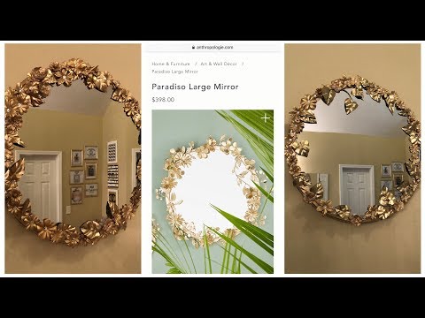 YouTube video about: How to decorate a round mirror for christmas?