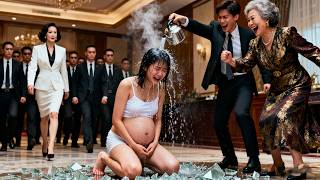 De zwangere vrouw werd mishandeld,waarna de moeder van de rijke zakenman met 100 lijfwachten arrivee