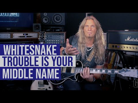Whitesnake - "Trouble Is Your Middle Name" - Lesson with Joel Hoekstra