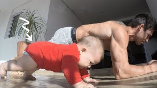 Download lagu Momen-momen Lucu Bayi Berolahraga Bersama Ayah || Big Daddy mp3