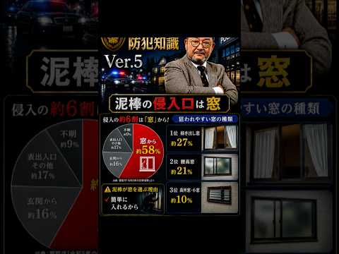 No.05 泥棒の侵入口は窓