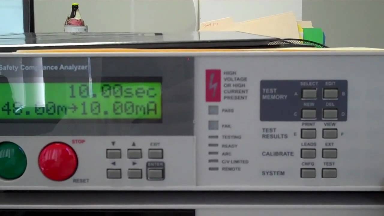 Vitrek 952i Test Sequence Set Up