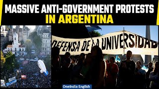 Argentina Protests: Massive protests over education cuts under new President Milei | Oneindia