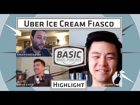 Basic Bros Podcast - Highlight - Uber Ice Cream Fiasco