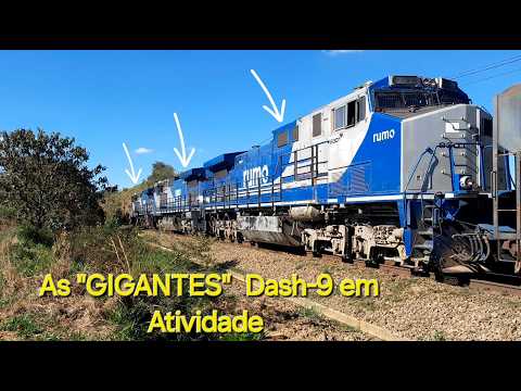 TREM DA RUMO DE DASH-9 REBOCADAS PARA O NORTE NO TREM DE VAZIOS PARTINDO DA MALHA SUL DE RESERVA-Pr