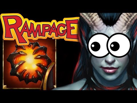 Miracle- MagicaL Queen of Pain 7.07b - Rampage + Aegis Snatch Play - Dota 2
