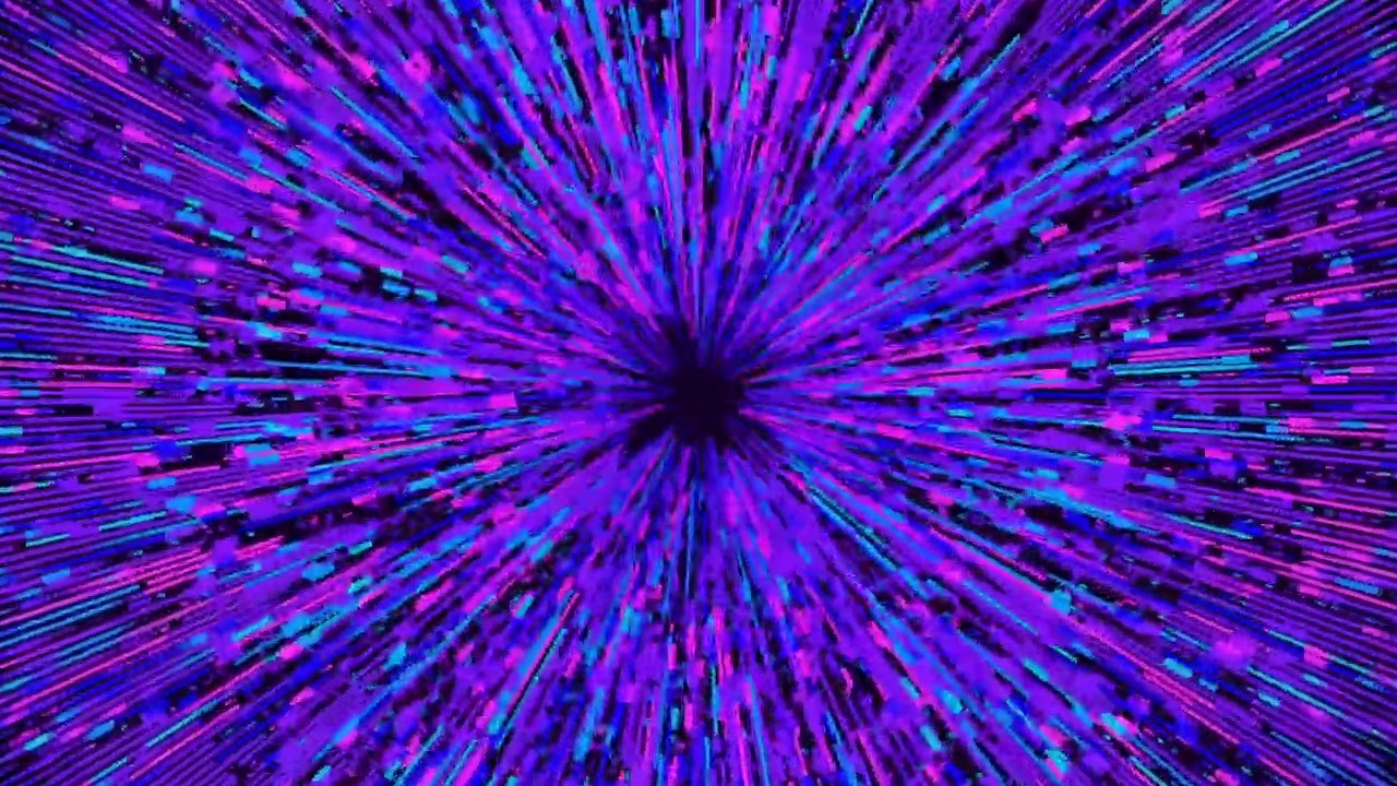 Colorful Geometric Abstract Circle Rays Background  Loop.