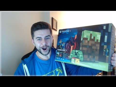 LOOK WHAT MINECRAFT SENT ME!! LIMITED EDITION MINECRAFT XBOX ONE S BUNDLE! UNBOXING!